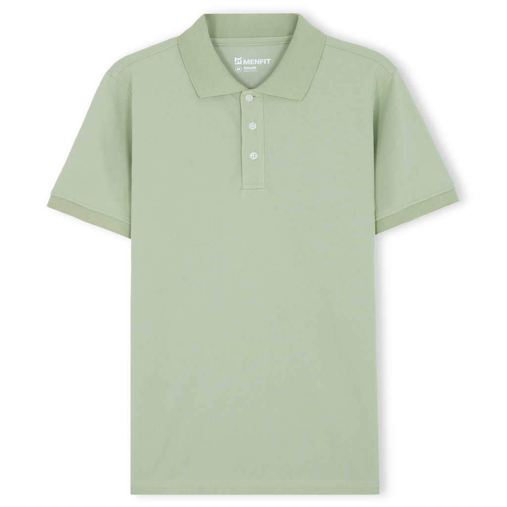  Áo Polo Nam Cotton Trơn Form Slim Fit 2312011 