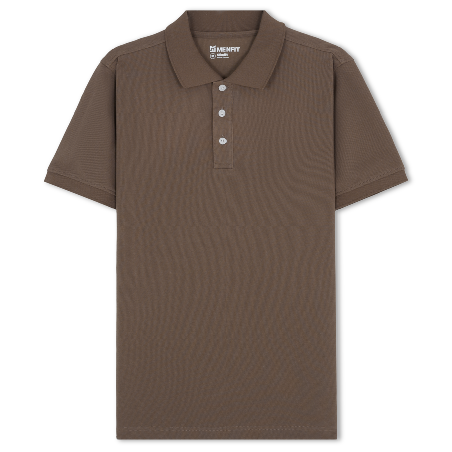  Áo Polo Nam Cotton Trơn Form Slim Fit 2312011 