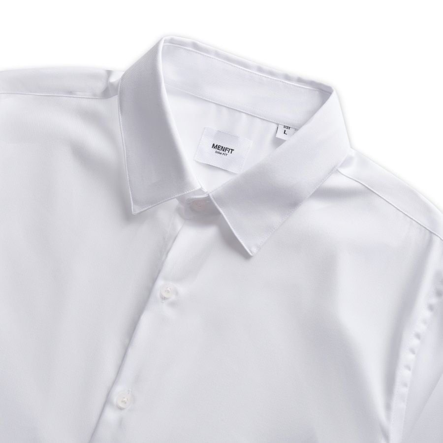  Áo Sơ Mi Tay Dài Cotton Cổ Nhọn Form Slim Fit 2311026 