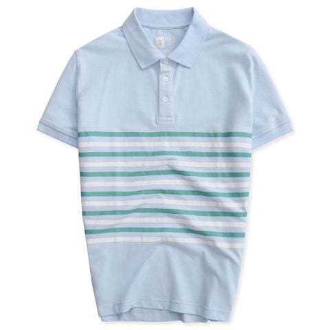 Áo Polo Nam Cotton Họa Tiết Form Slimfit 2204005-AT