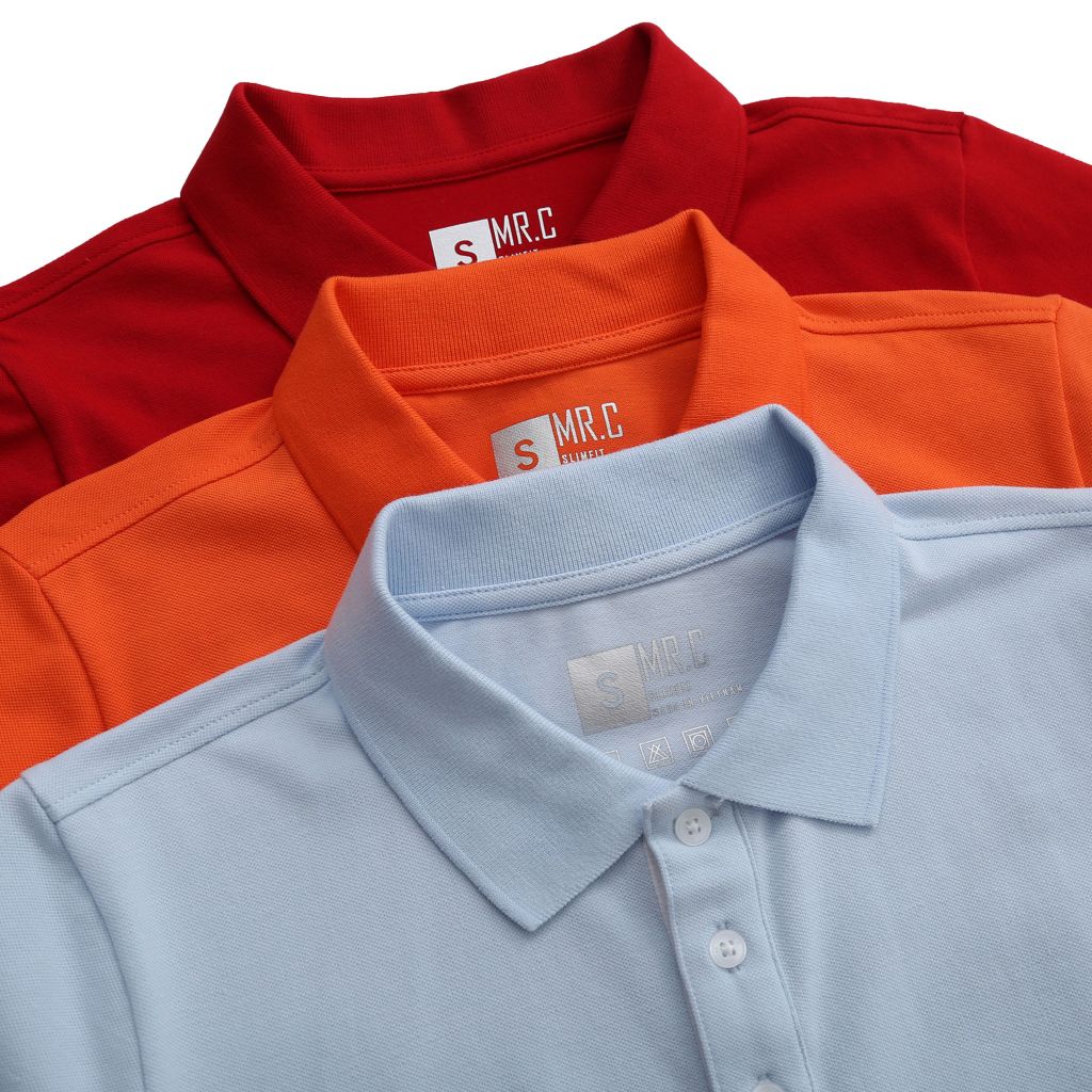  Áo Polo Nam Cotton Họa Tiết Form Slimfit 2204005-AT 