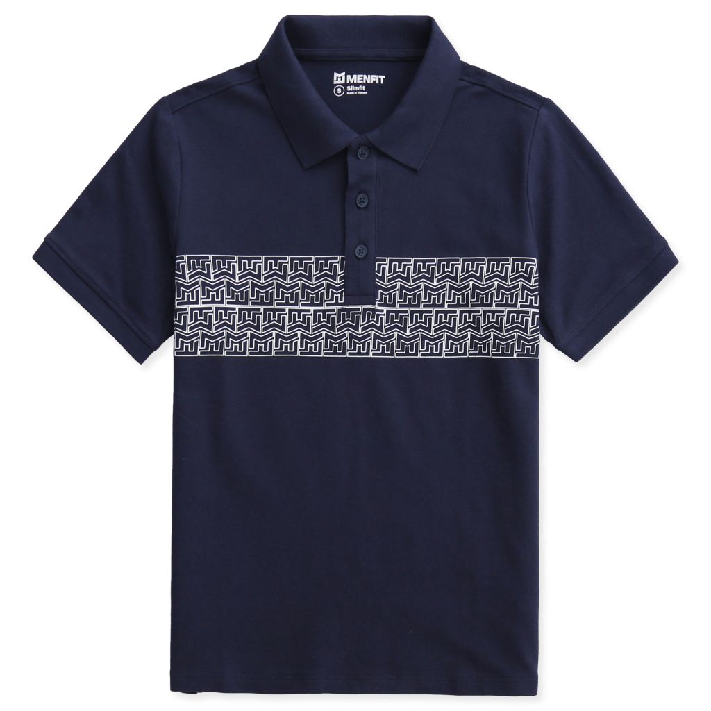  Áo Polo Nam Cotton Họa Tiết Form Slimfit 2208010-AP 