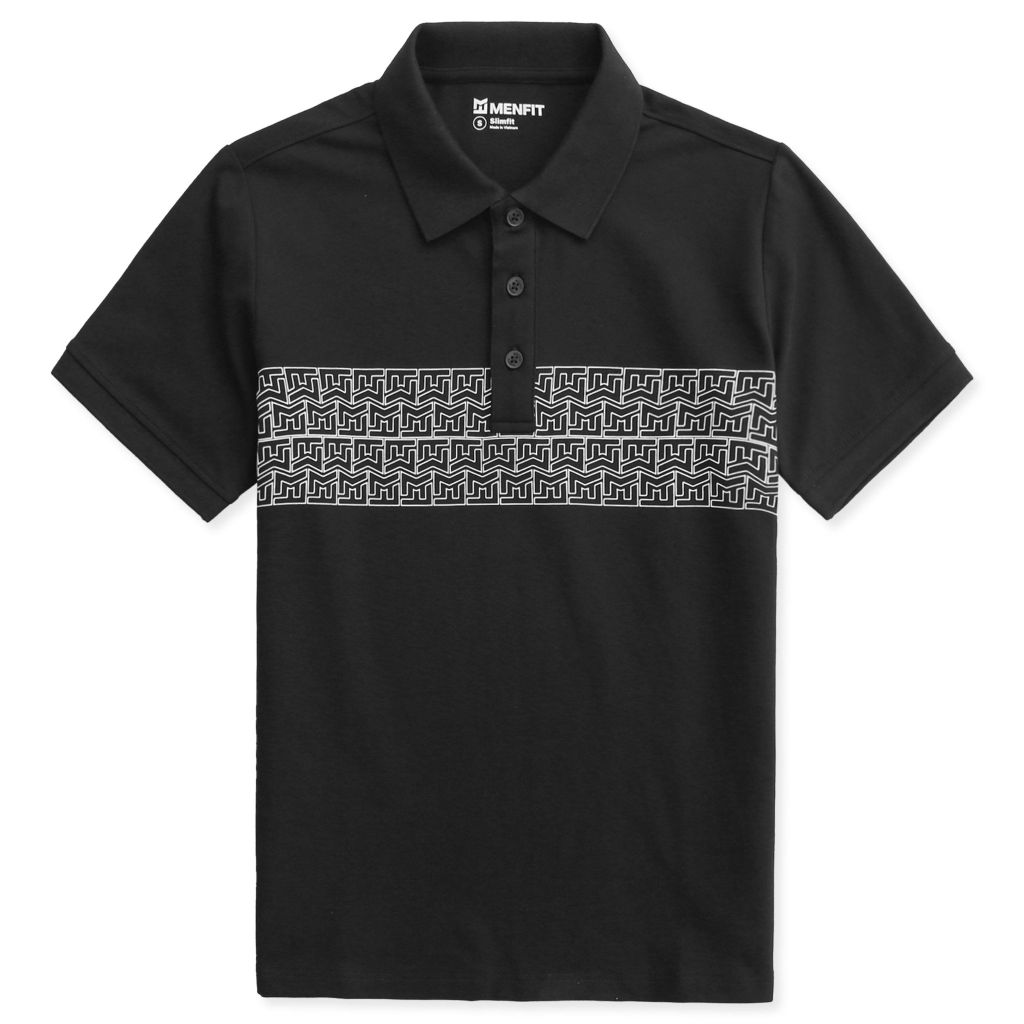  Áo Polo Nam Cotton Họa Tiết Form Slimfit 2208010-AP 
