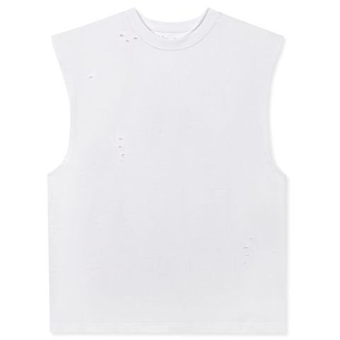 Áo Ba Lỗ Nam Cotton Rách Form Oversize 2306004