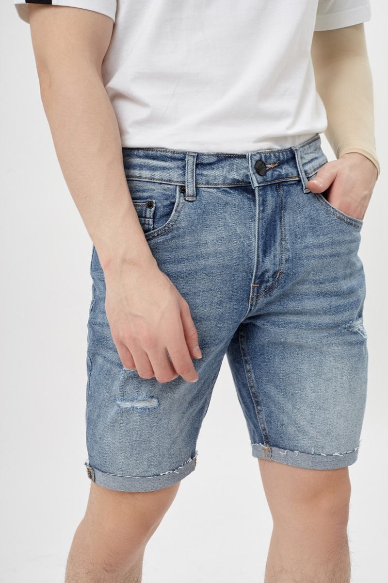 Quần bò nam cao cấp dạng shorts