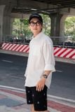  Áo Sơ Mi Tay Dài Cotton Thêu Form Oversize 2411012 