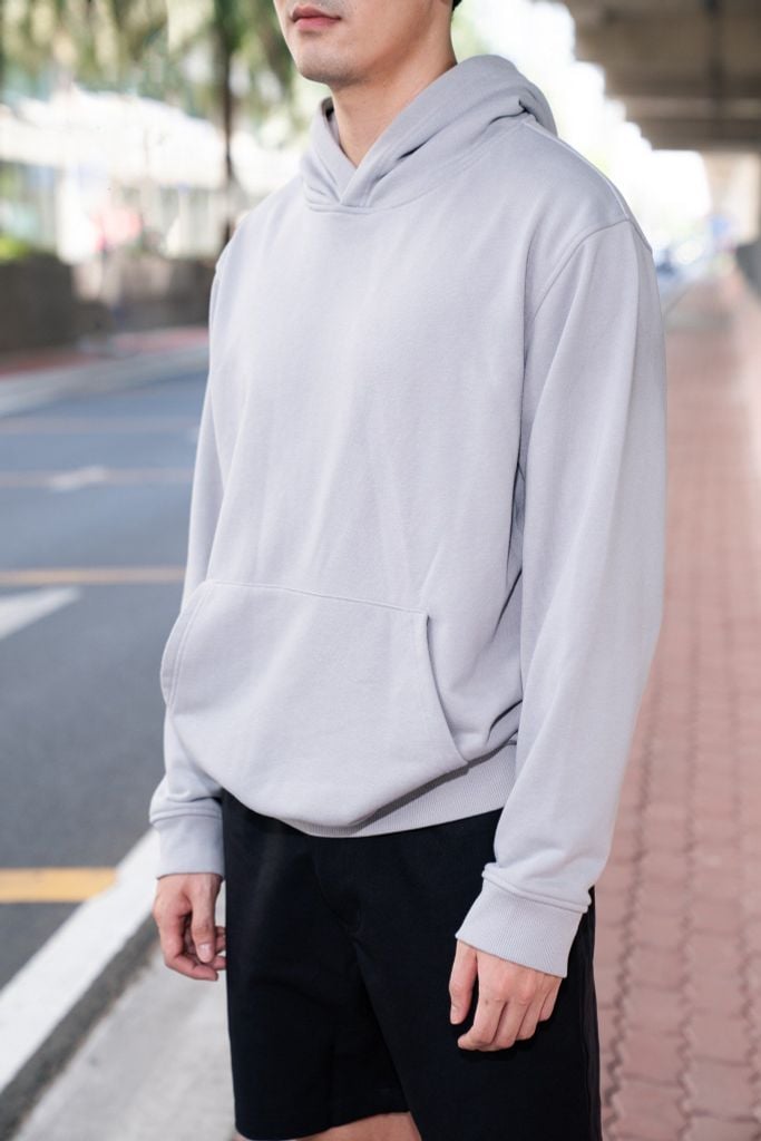  Áo Bộ Hoodie Cotton Trơn Form Regular 2412012 AB 