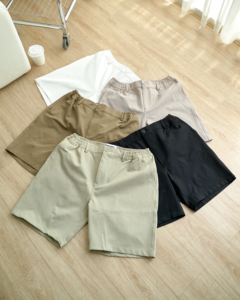  Quần Short Cotton Trơn Form Slimfit 2410001 