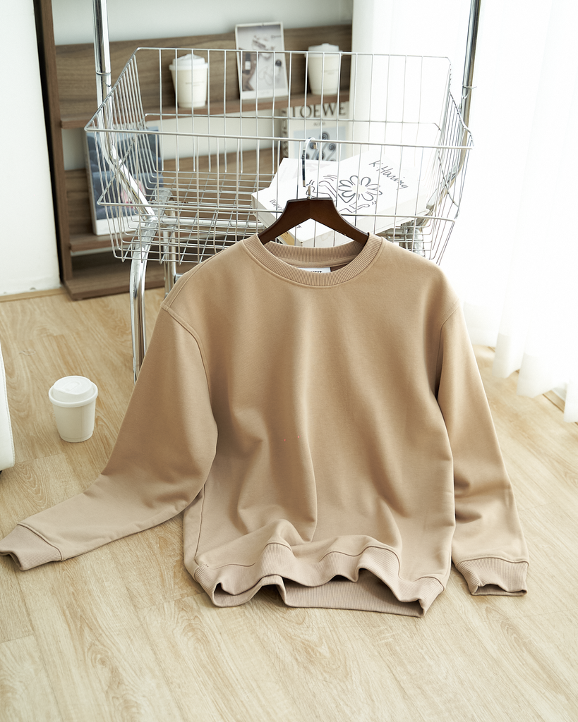  Áo Bộ Sweater Cotton Trơn Form Regular 2412013 AB 