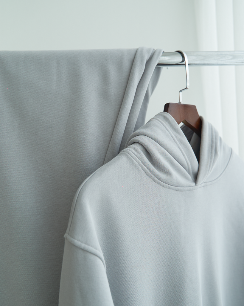  Áo Bộ Hoodie Cotton Trơn Form Regular 2412012 AB 