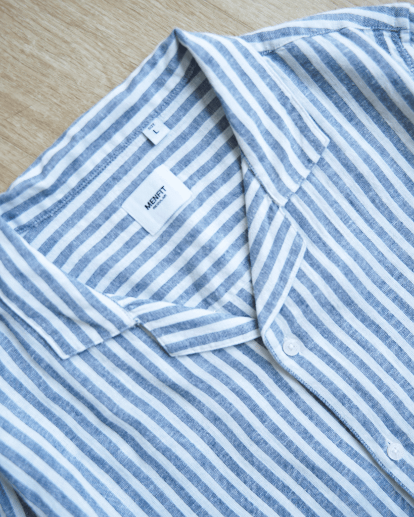  Áo Sơ Mi Tay Ngắn Linen Kẻ sọc Form Regular 2409008 