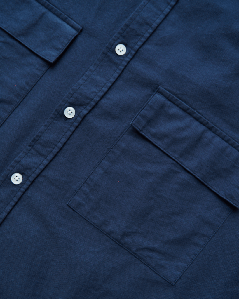  Áo Sơ Mi Tay Dài Cotton Trơn Form Oversize 2311022 