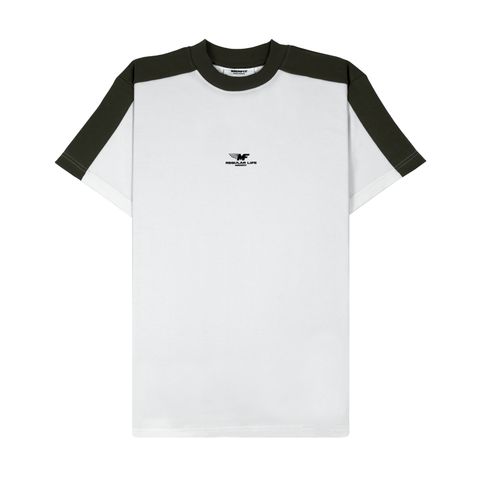 Áo Thun Nam Cotton Phối có In Form Oversize 2406002