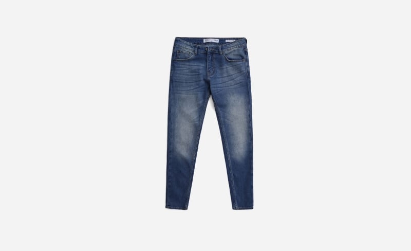 Quần từ vải sanforized denim