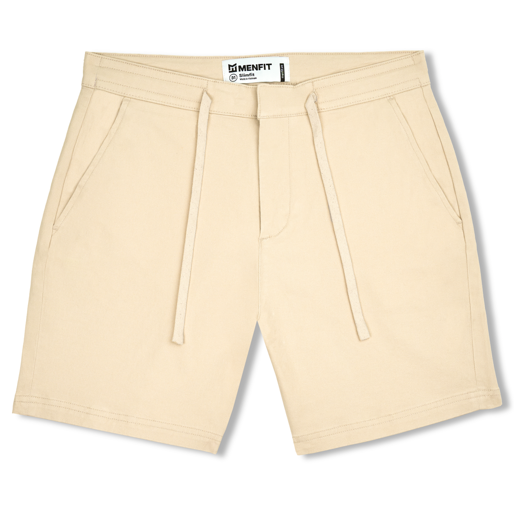  Quần Short Nam Kaki Trơn Form Slimfit 2303022-12-Str 