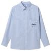 Áo Sơ Mi Tay Dài Cotton Sọc Dọc Form Oversize 2310014