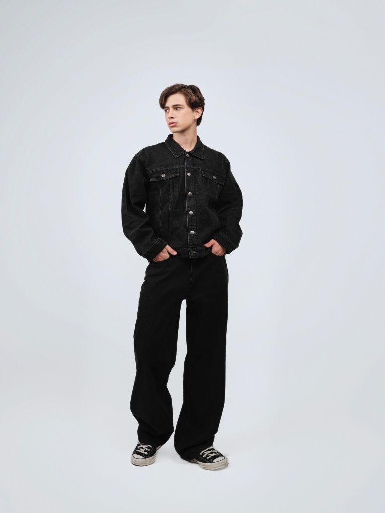  Quần Dài Jean Nam Form Straight 2402013 QB 