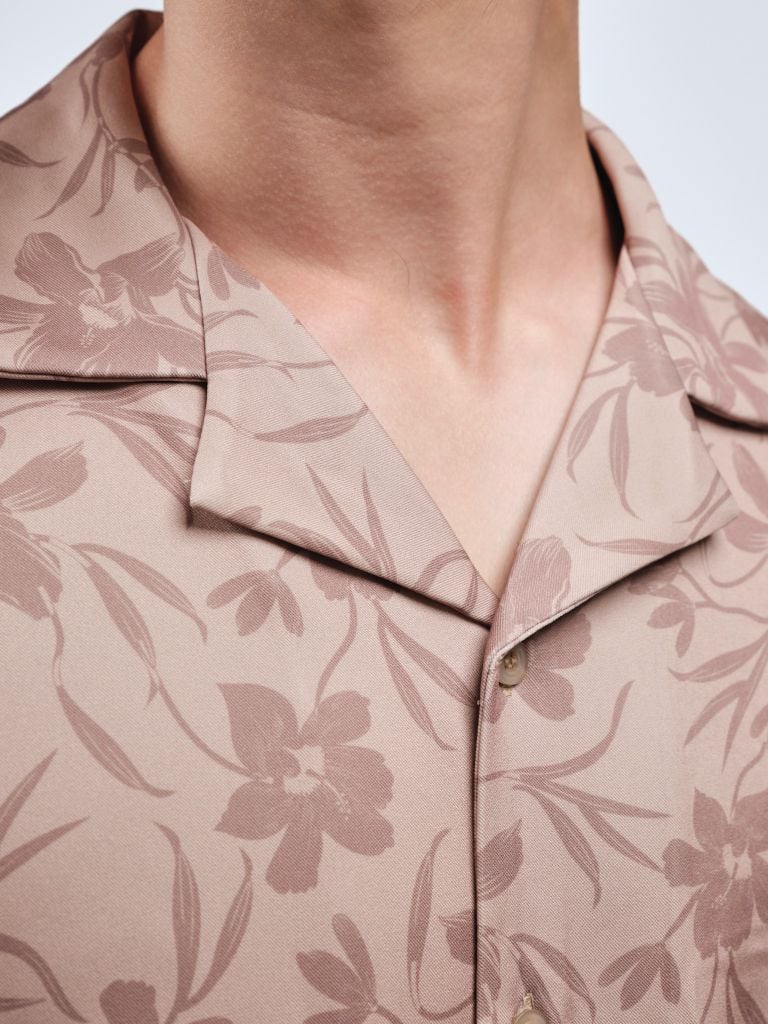  Áo Sơ Mi Tay Ngắn Cotton In Form Oversize 2409009 