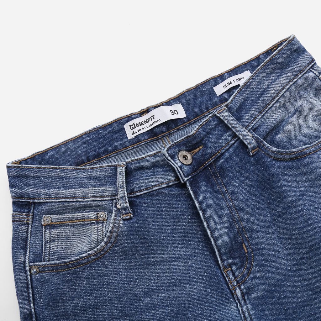  Quần Jean Nam Denim Trơn Form Slimfit 0532-SN 