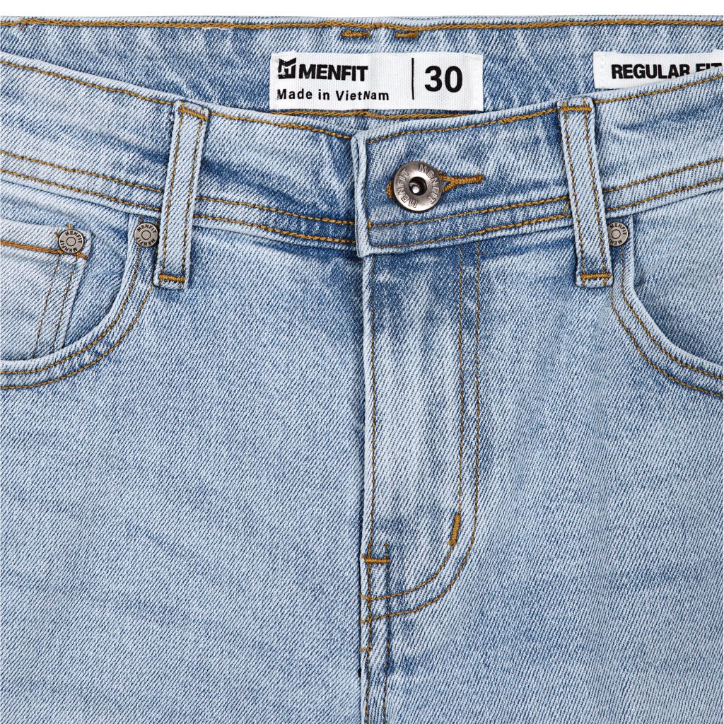  Quần Short Nam Denim Rách Form Regular 2307010-07 