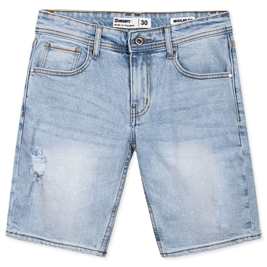  Quần Short Nam Denim Rách Form Regular 2307010-07 