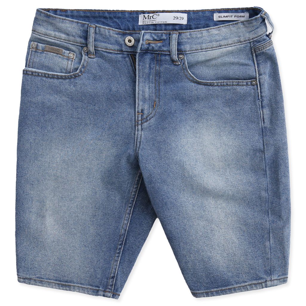  Quần Short Nam Denim Trơn  Form Slimfit S34-SN 