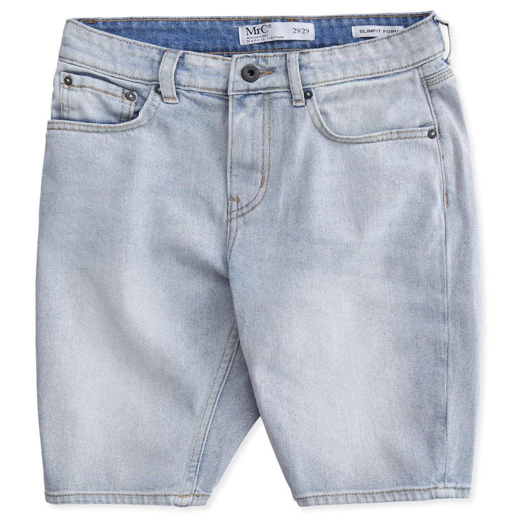  Quần Short Jean Denim Trơn Form Slimfit S413-SN 