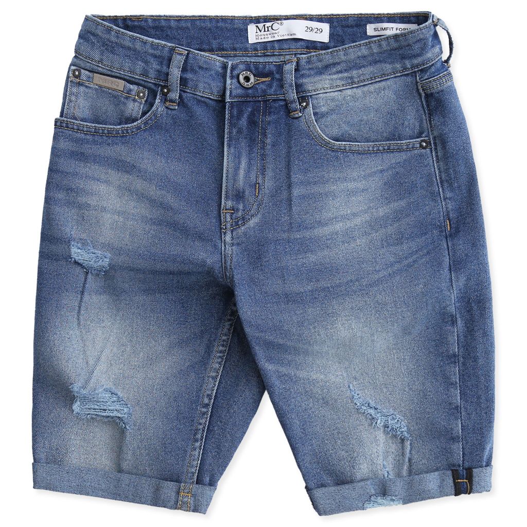  Quần Short Jean Denim Rách Form Slimfit S421-SN 