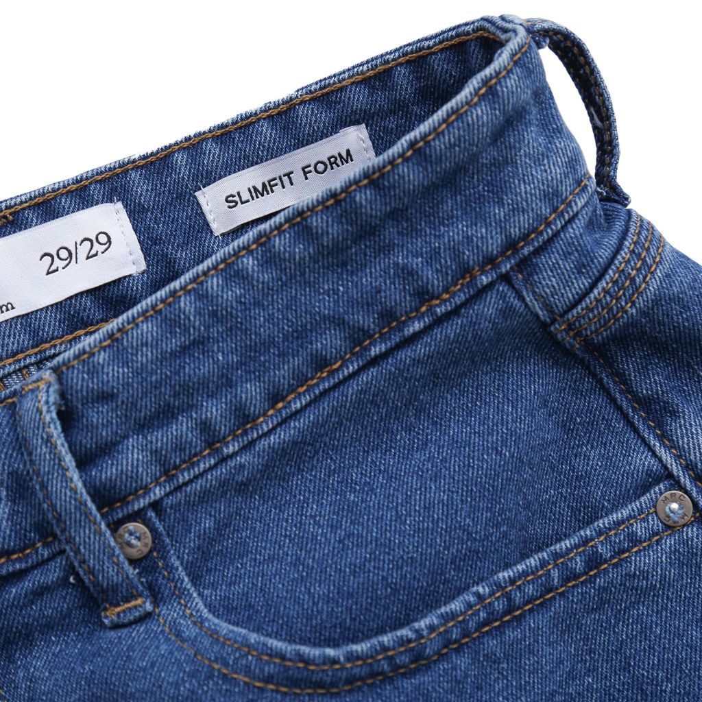  Quần Short Nam Denim Trơn Form Regular S46-SN 