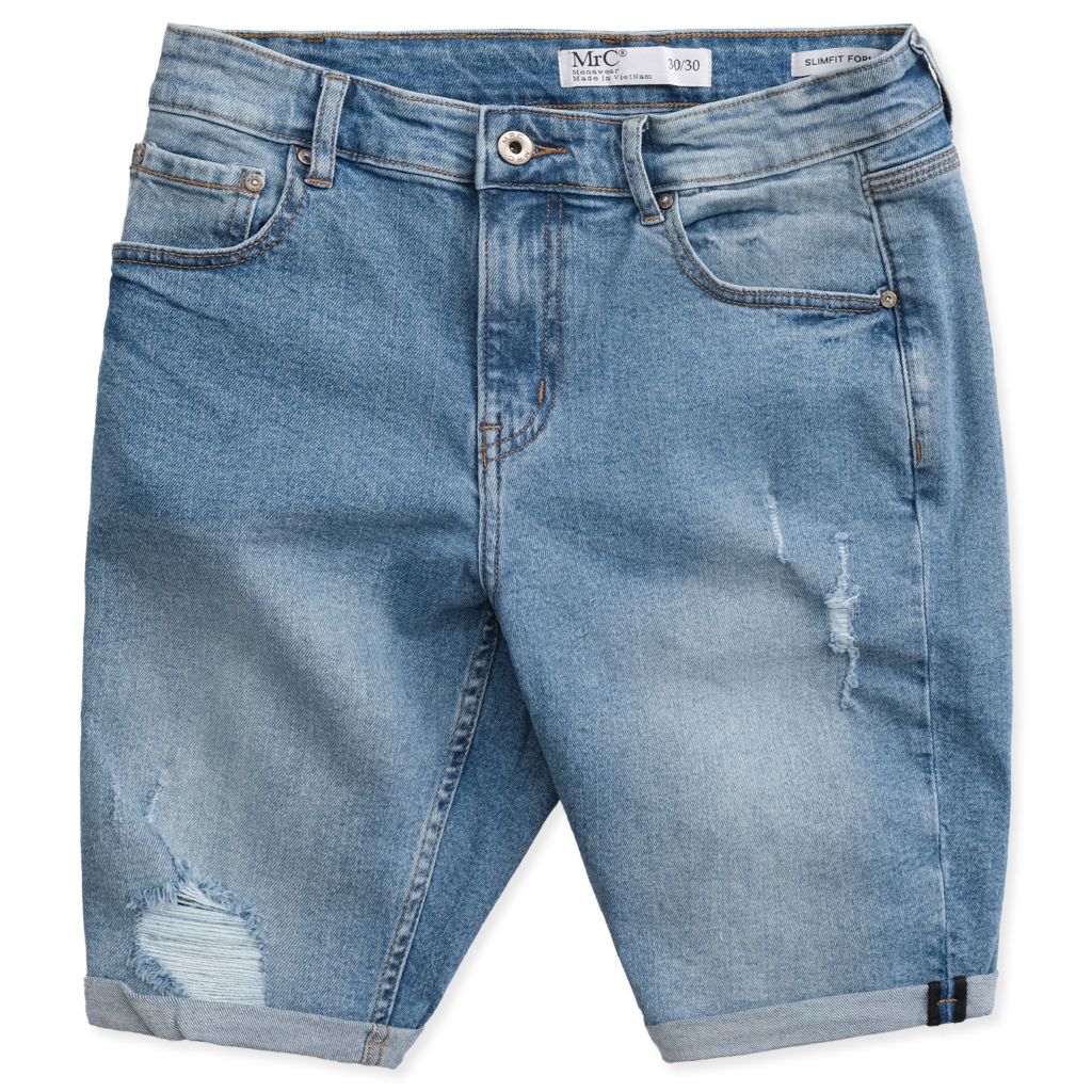  Quần Short Nam Denim Rách Form Slimfit S482-SN 