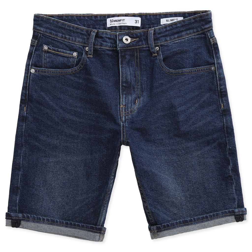  Quần Short Nam Denim Trơn Form Slimfit S521-SN 