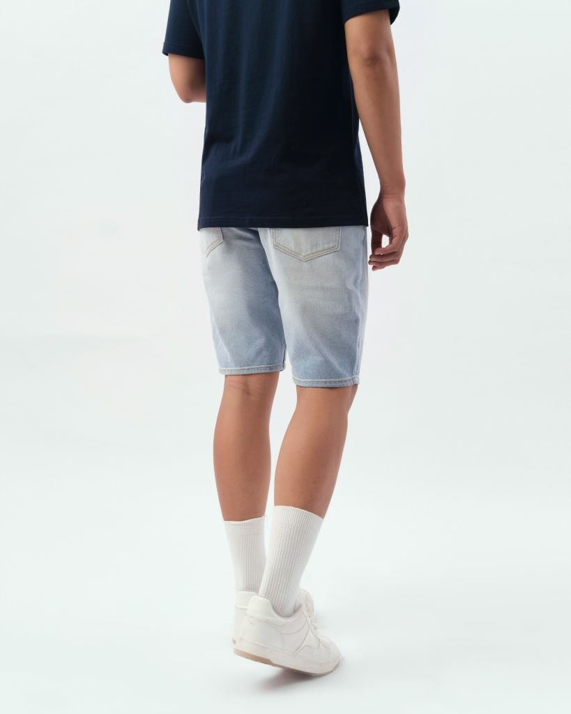  Quần Short Jean Denim Trơn Form Slimfit S413-SN 