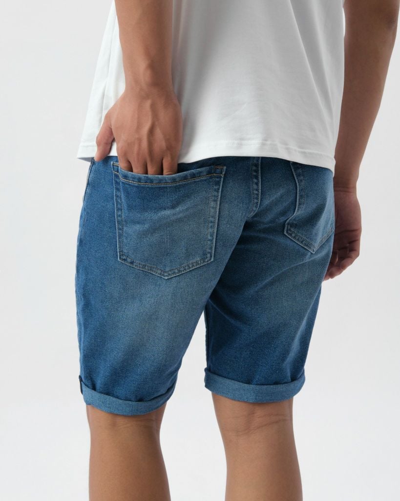  Quần Short Jean Denim Rách Form Slimfit S421-SN 