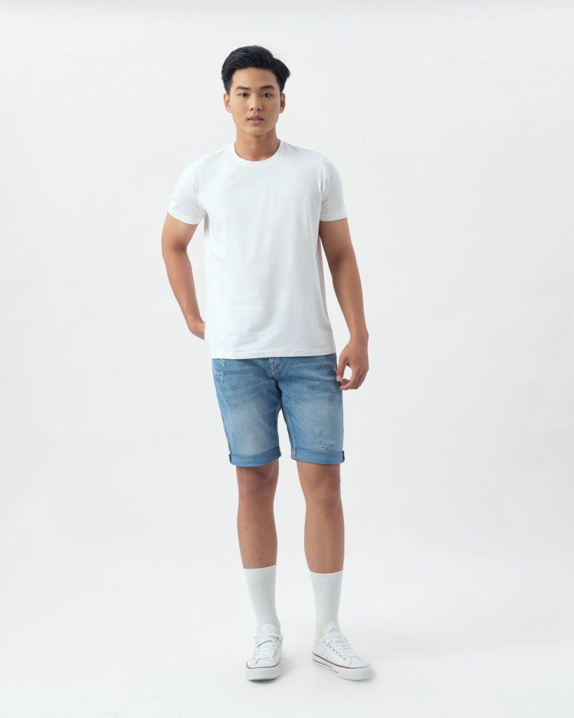  Quần Short Nam Denim Rách Form Slimfit S423-SN 