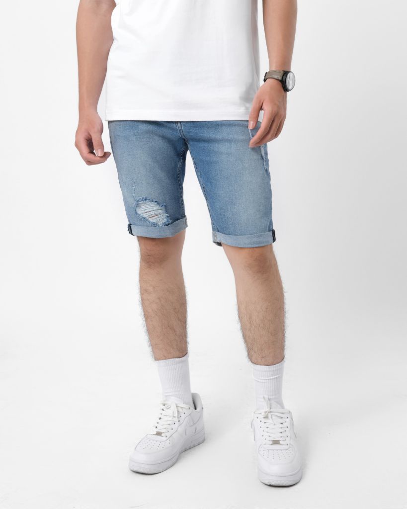  Quần Short Nam Denim Rách Form Slimfit S482-SN 