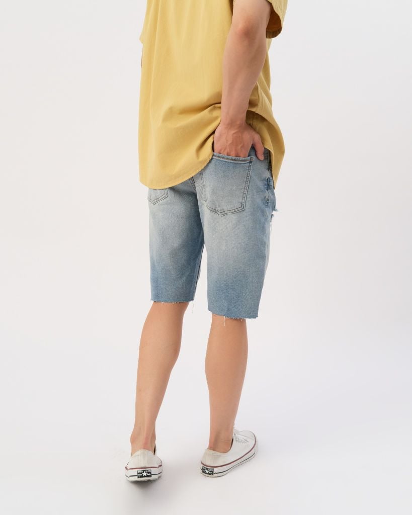 Quần Short Jean Denim Rách Form Slimfit S492-SN 