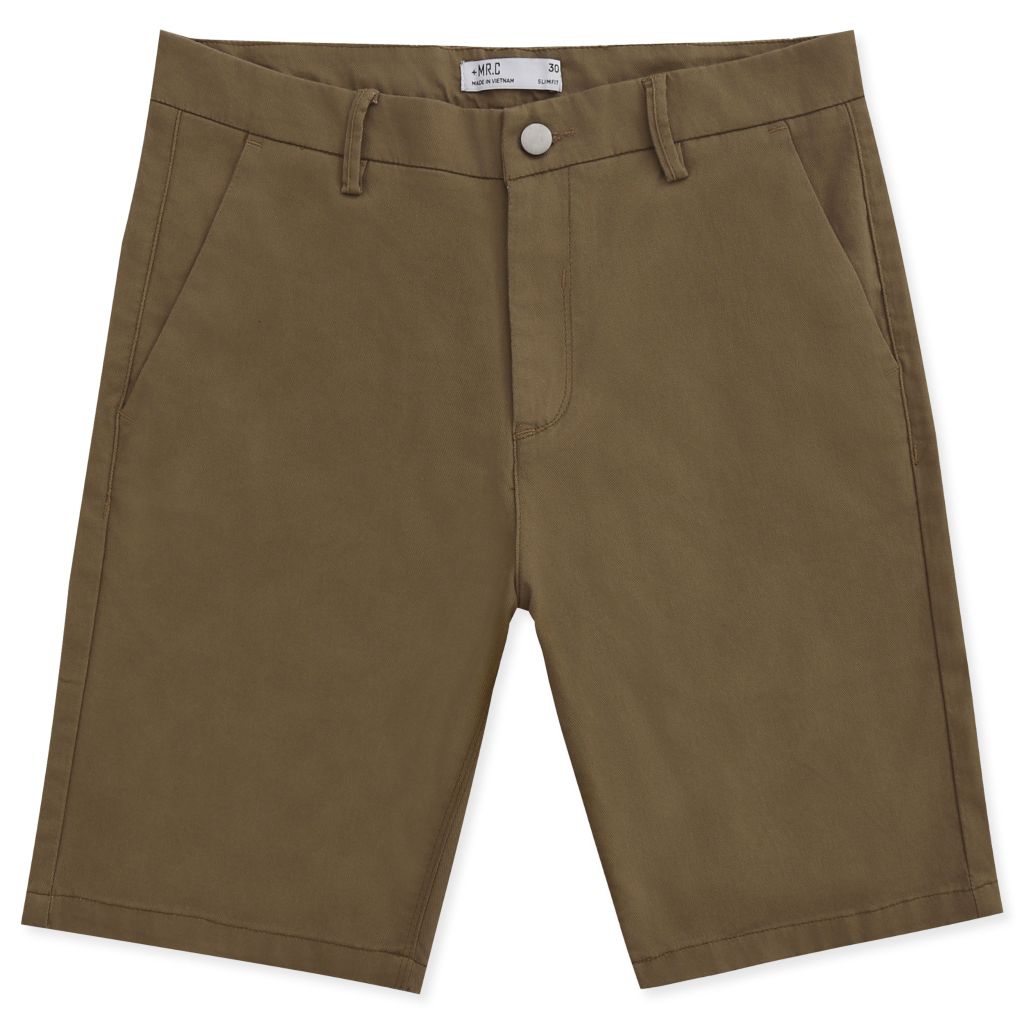  Quần Short Nam Kaki Trơn Form Slimfit 3031-KD 