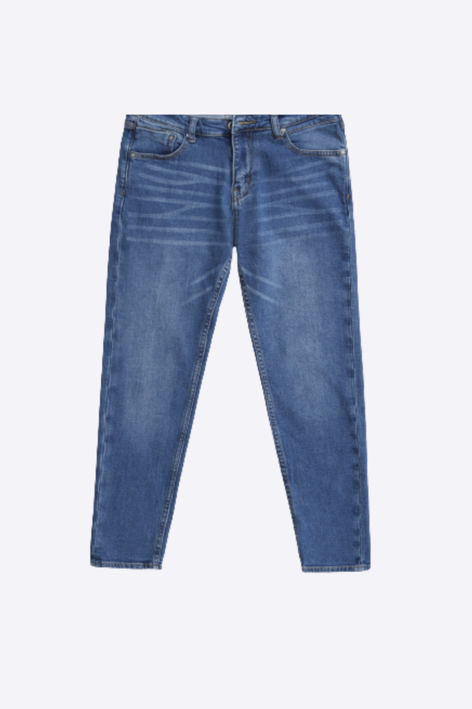  Quần Jean Nam Denim Trơn Form Slimfit 0421 