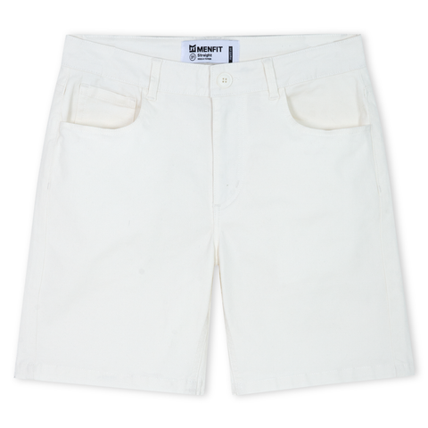 Quần Short Nam Khaki Trơn Form Straight 2402012