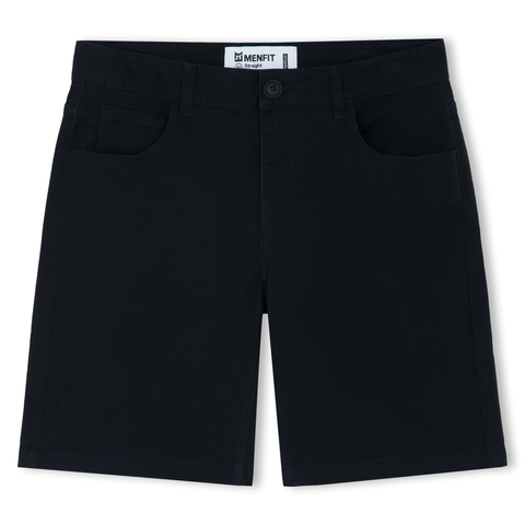 Quần Short Nam Khaki Trơn Form Straight 2402012