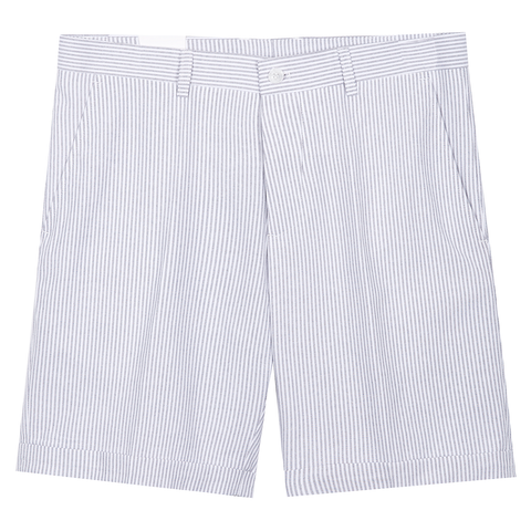 Quần Short Tây Cotton Sọc Form Regular 2311030