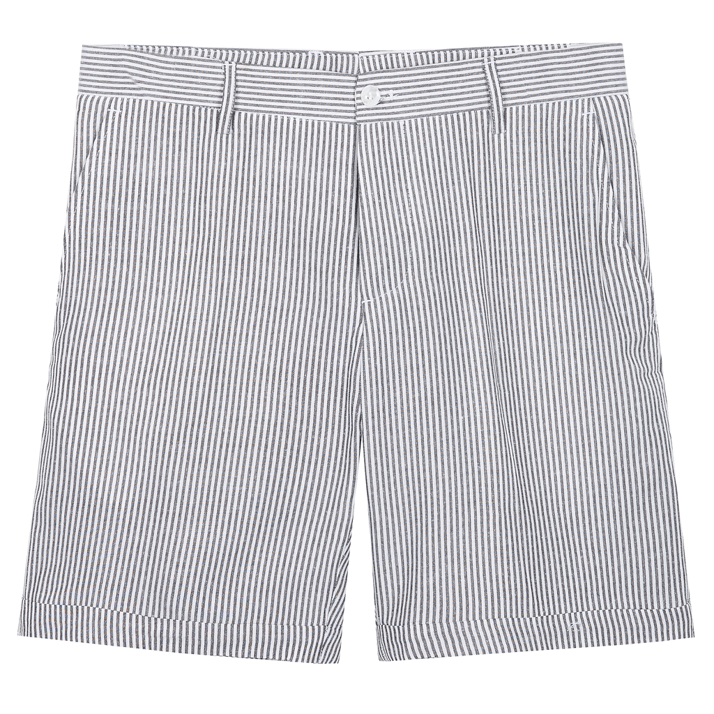  Quần Short Tây Cotton Sọc Form Regular 2311030 