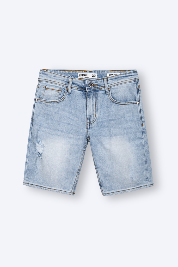  Quần Short Nam Denim Rách Form Regular 2307010-07 