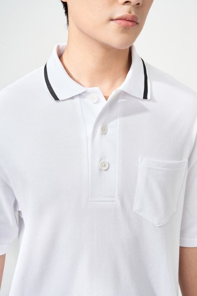  Áo Polo Nam Cotton Trơn Form Oversize 2209002 