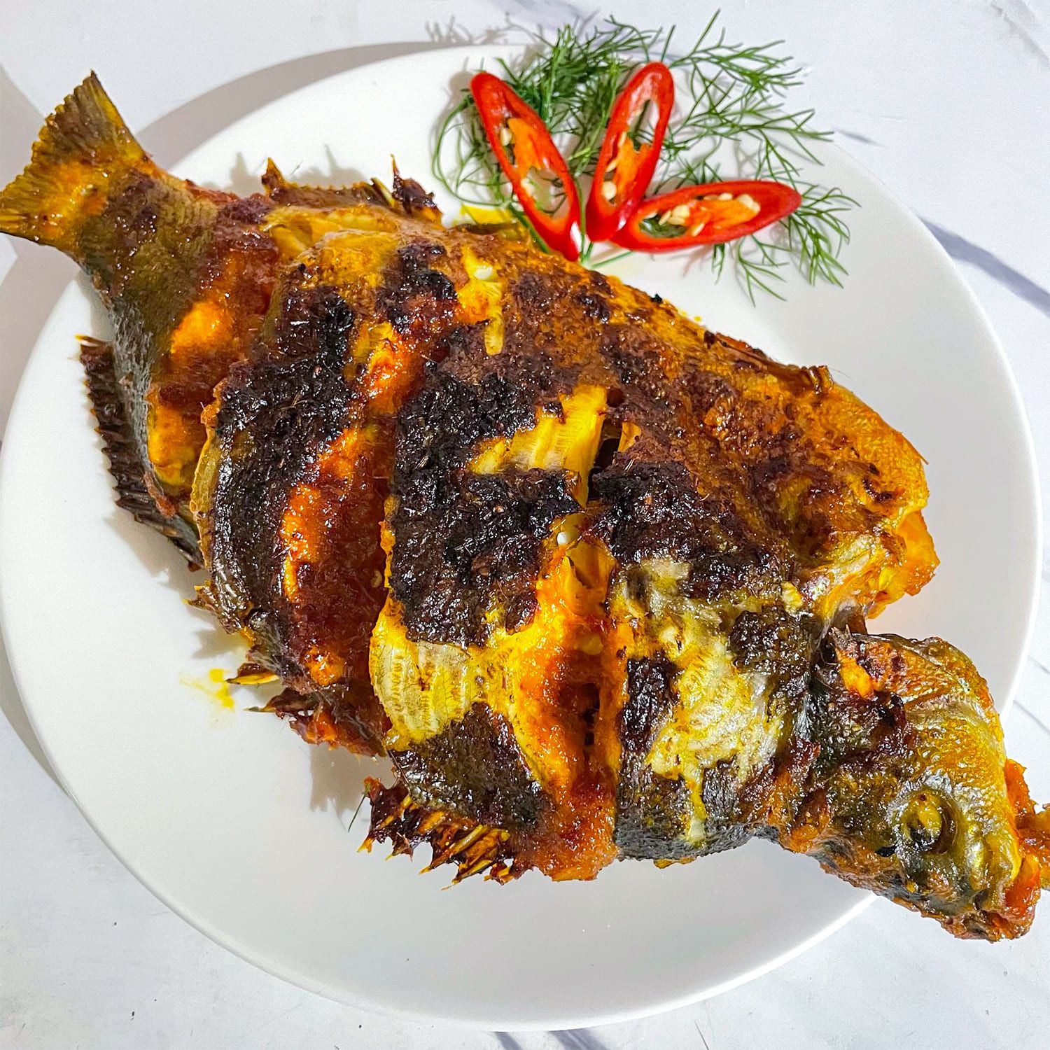  Cá Mú Úc Nướng Muối Ớt 