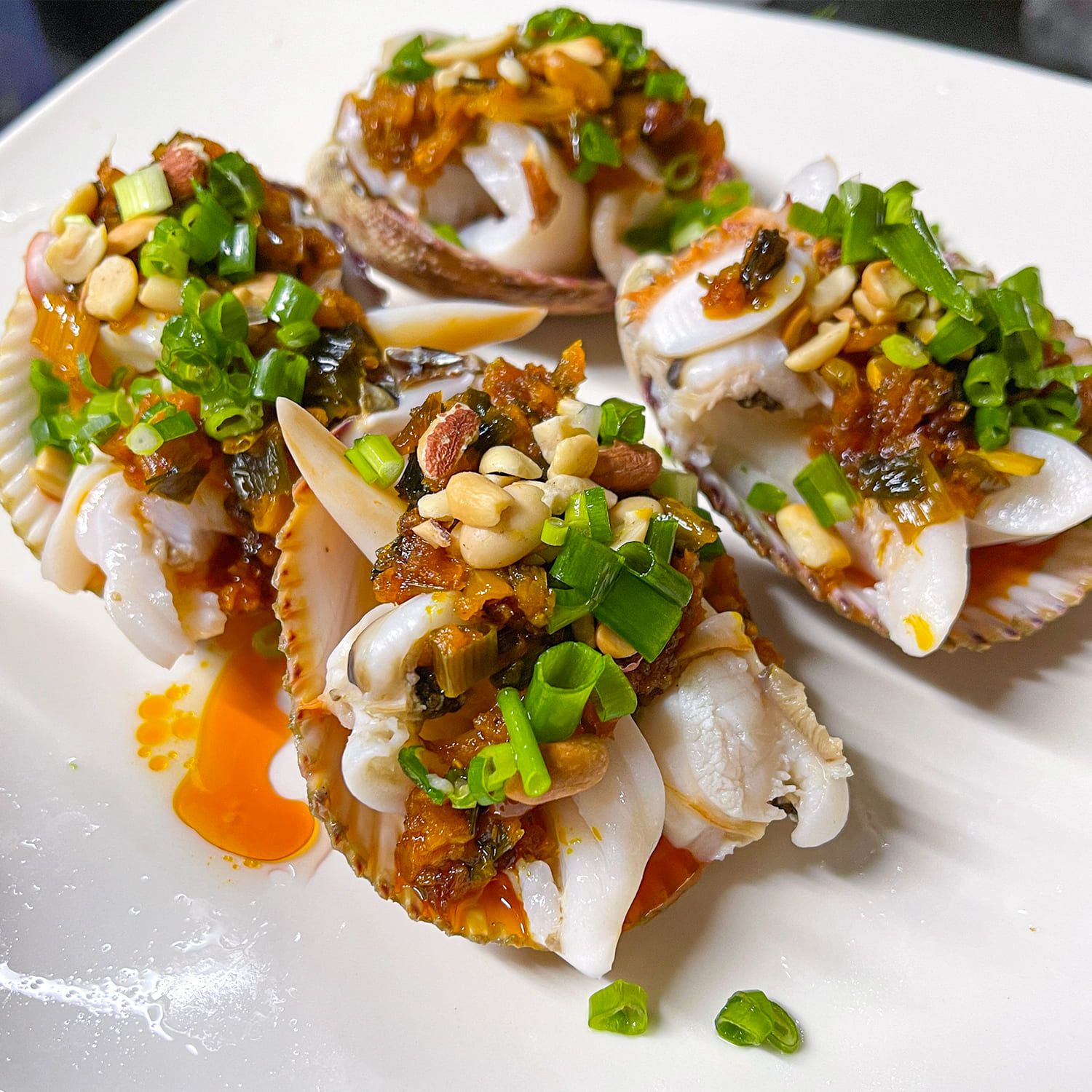  Sò Dương Nướng Mỡ Hành 