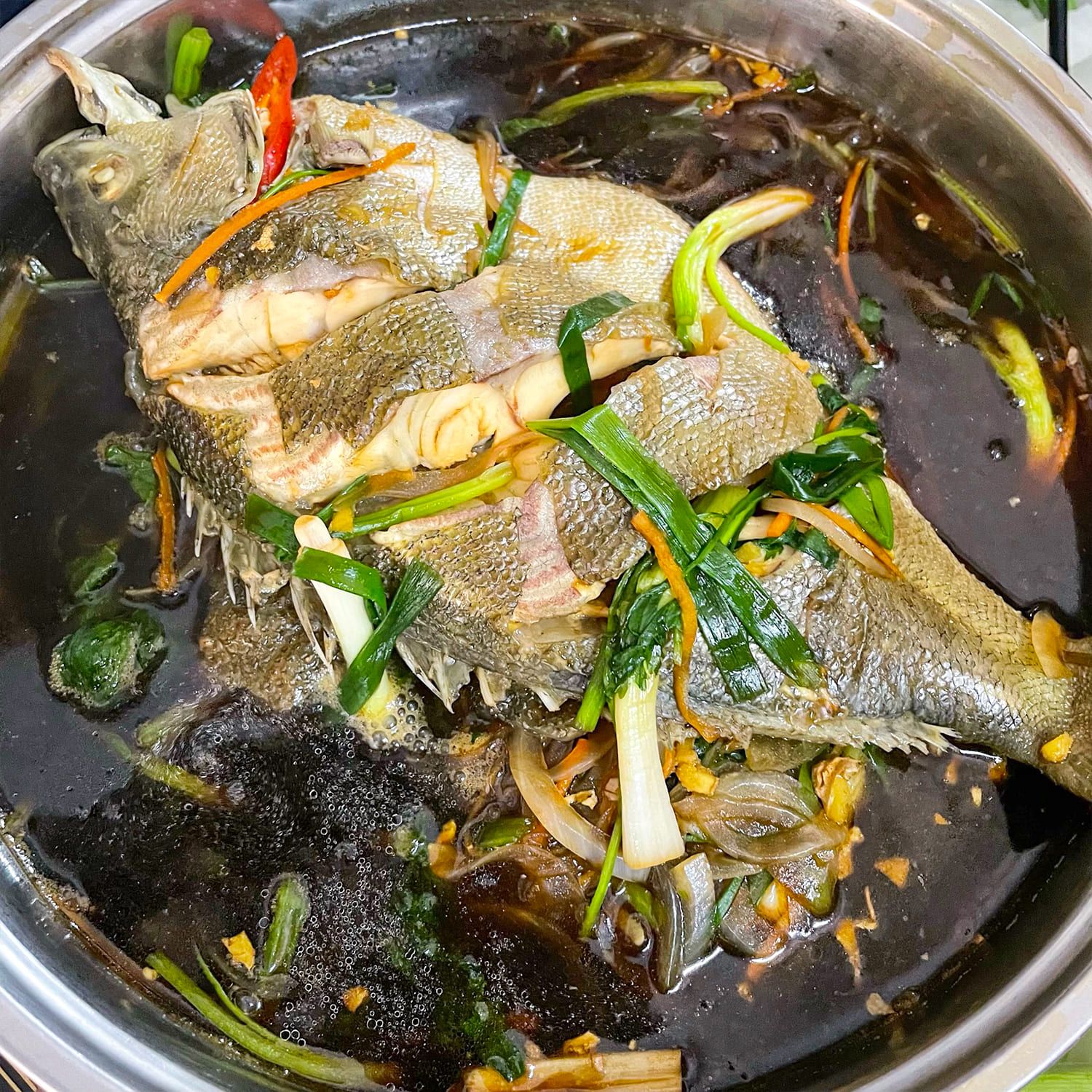  Cá Mú Úc Hấp Xì Dầu 