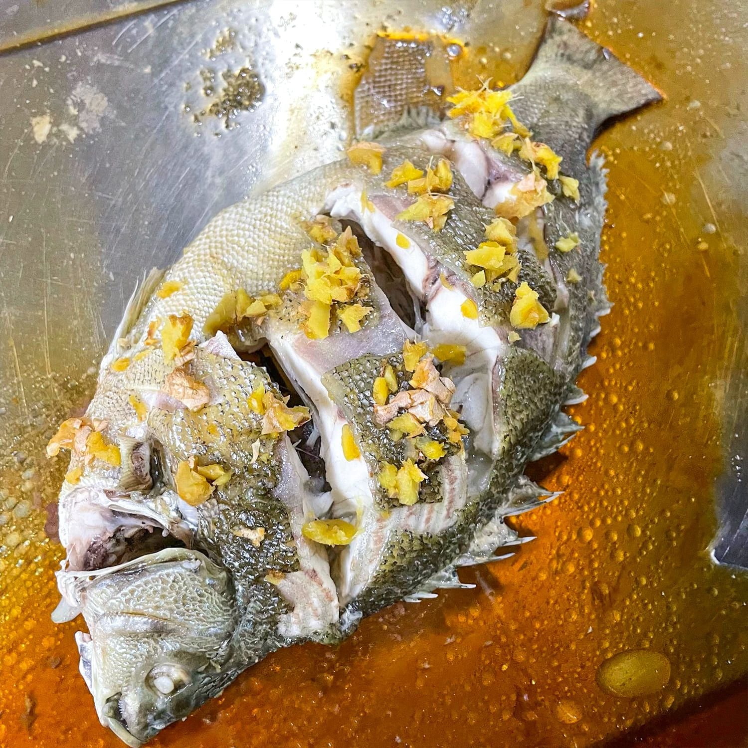  Cá Mú Úc Hấp Xì Dầu 