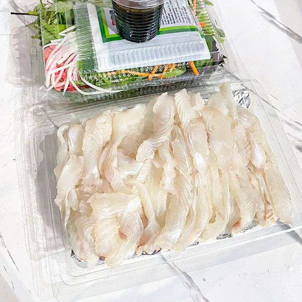  Sashimi Cá Bơn Nâu Hàn Quốc 