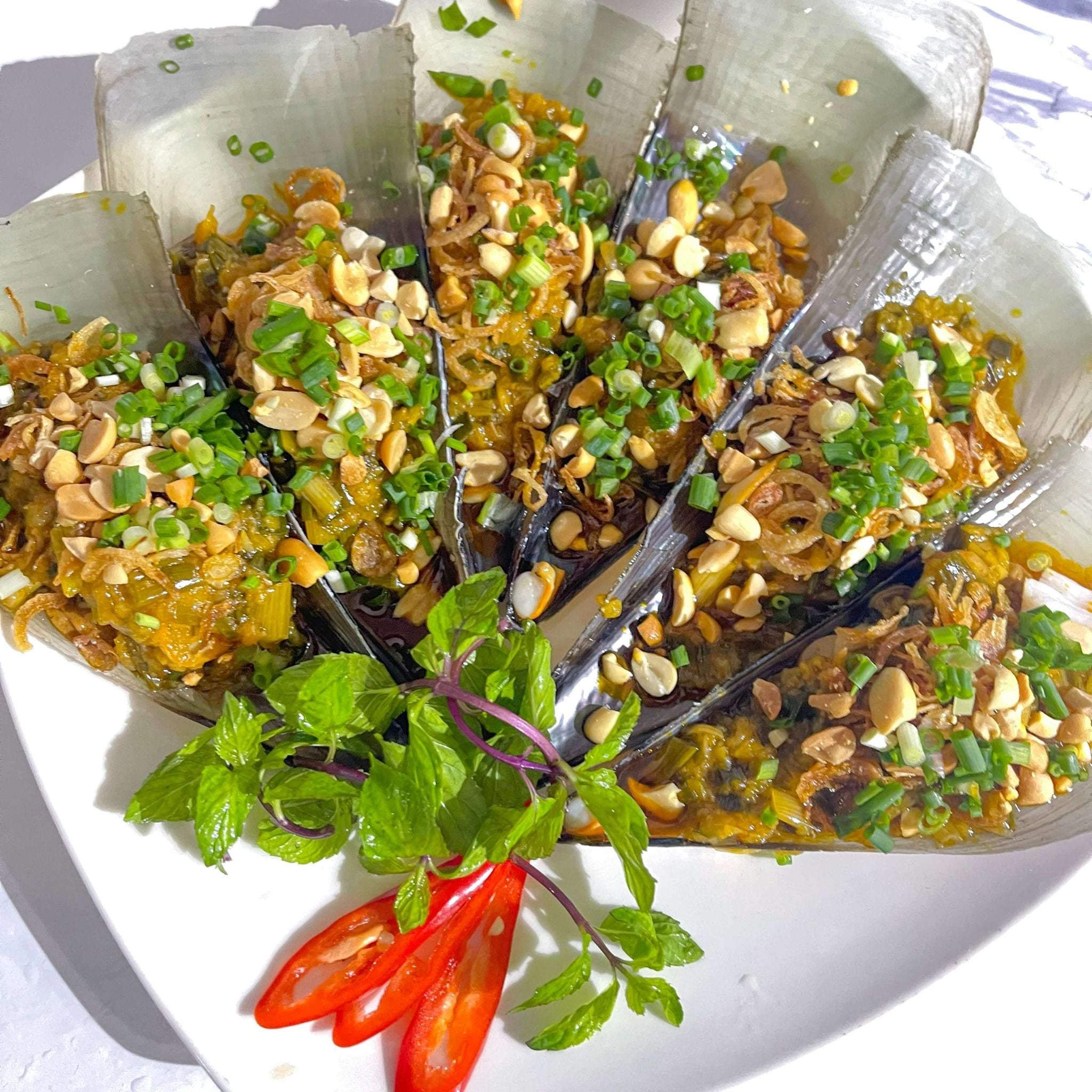  Sò Mai Nướng Mỡ Hành 